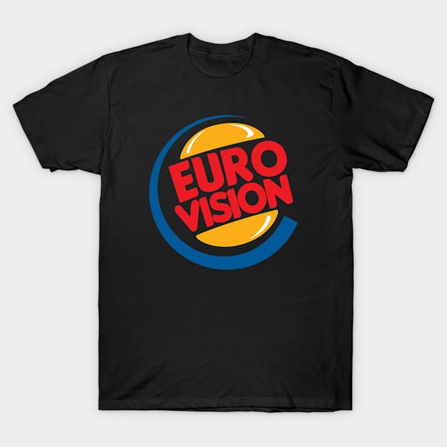 Eurovision Burger King Logo T-Shirt by Rebus28